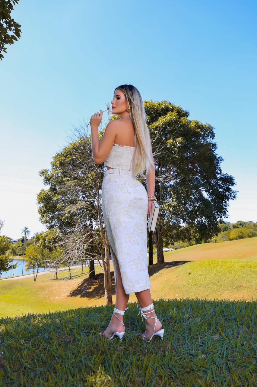Conjunto saia midi Alana
