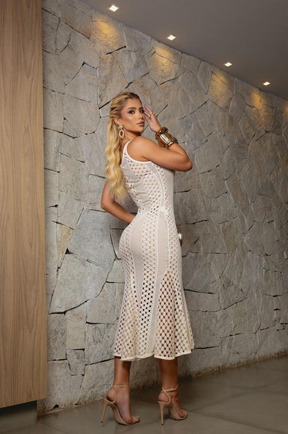 Vestido em tela sereia