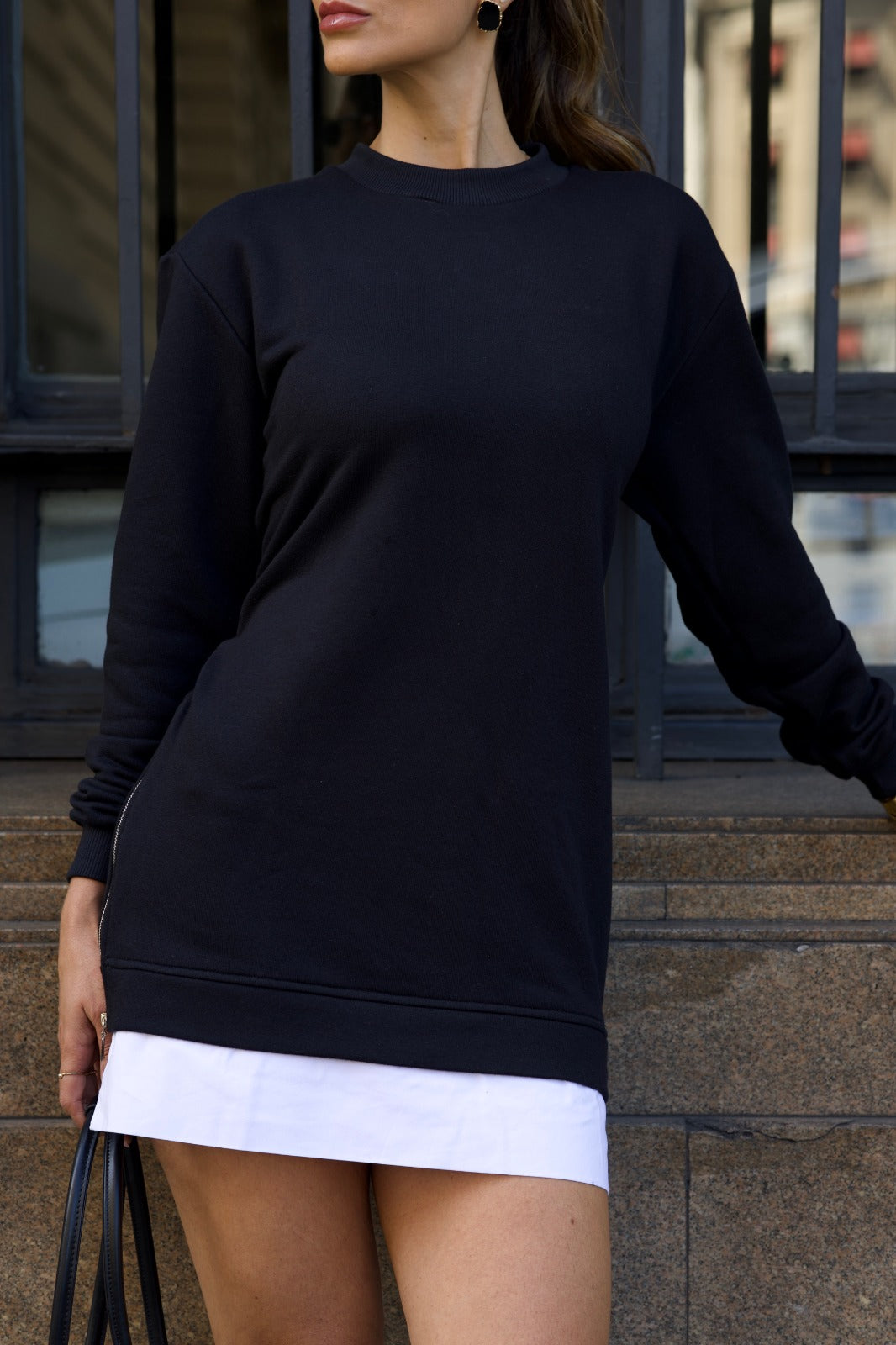 Vestido detalhe zíper