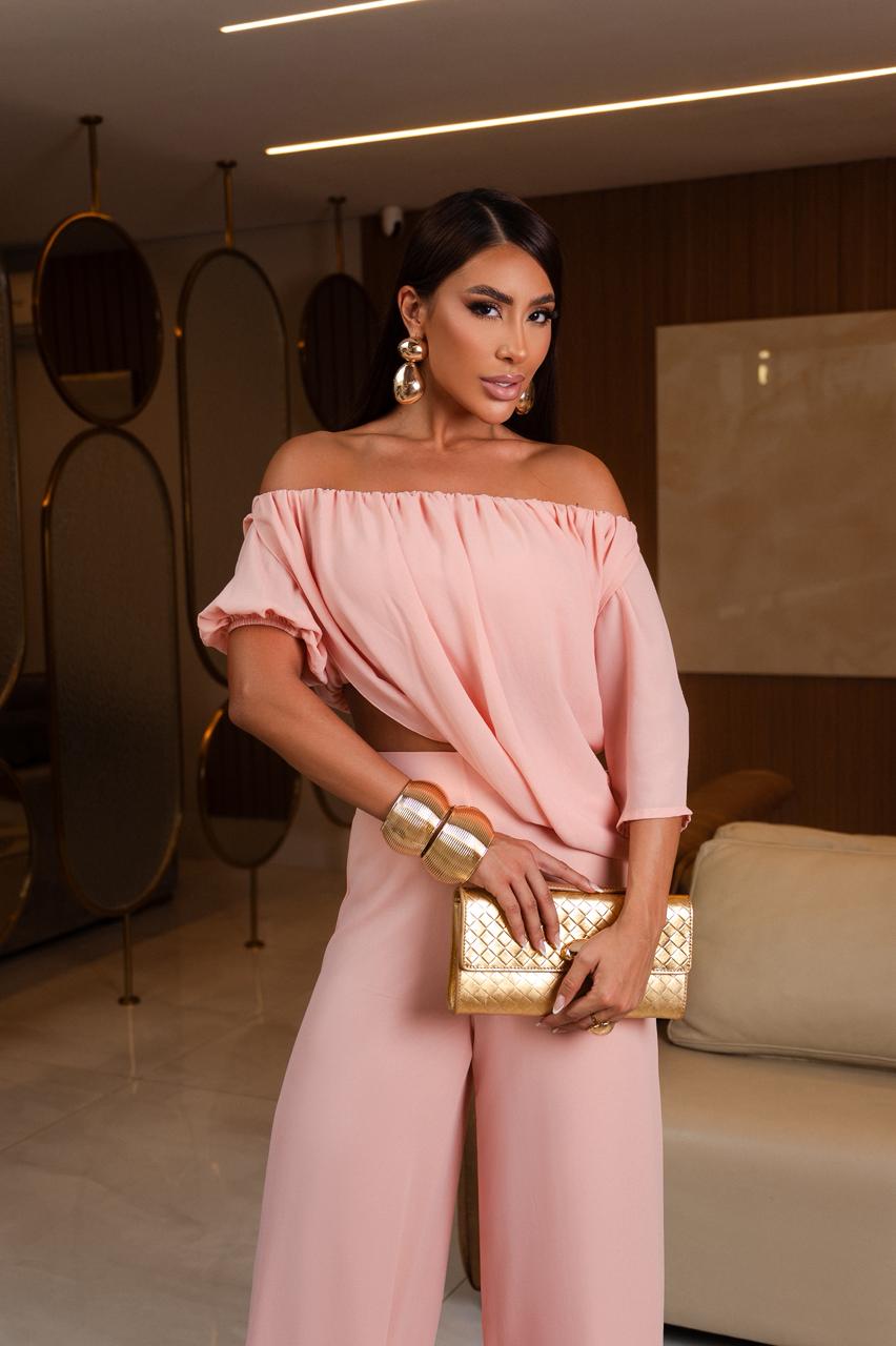 Conjunto de Calça Ayla Pêssego