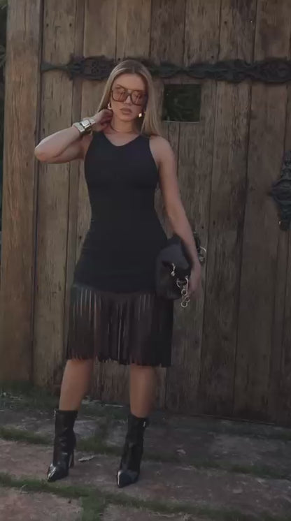 Vestido Franja