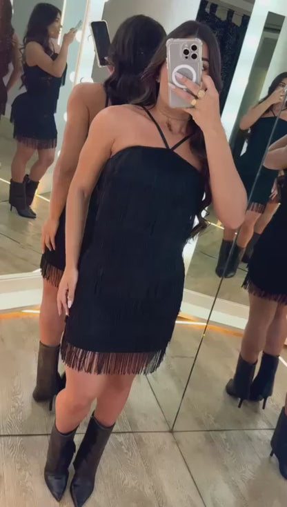 Vestido franja