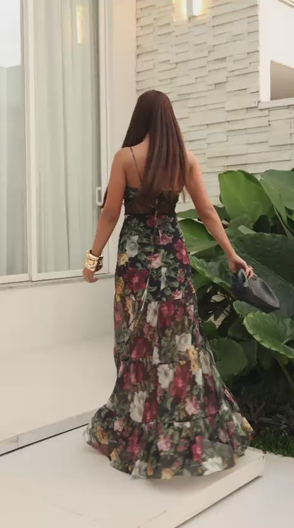 Vestido Longo Maya Estampado