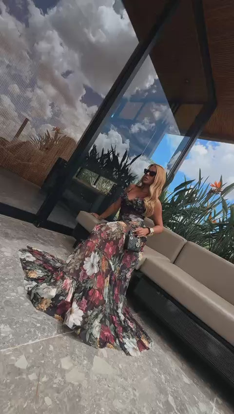 Vestido Longo Maya Estampado